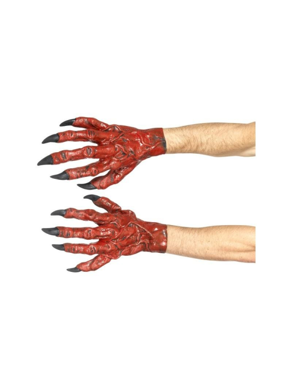 Gants rouge de diable pour adulte