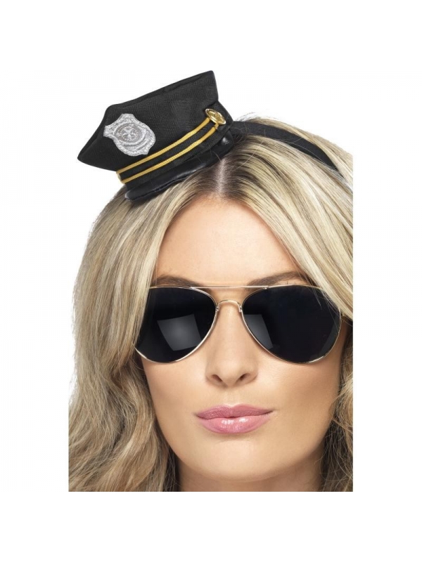 Serre-tête mini chapeau policier | Accessoires
