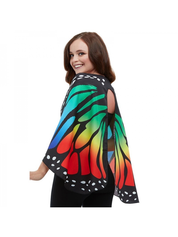 ailes de papillon monarque en tissu multicolore 140 cm | Accessoires