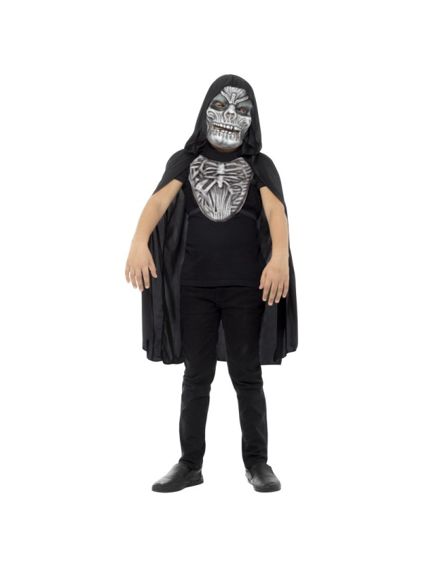 Kit enfant "la mort" avec Masque et Plastron | Déguisement Enfant
