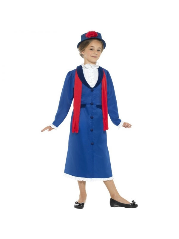 Costume nounou anglaise enfant | Déguisement Enfant