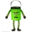 Sac à bonbons Halloween monstre vert : un accessoire rigolo et pratique
