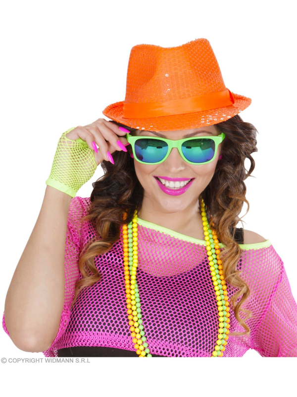 Chapeaux Pailletés Fluo 4 couleurs au choix