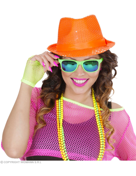 Chapeaux Pailletés Fluo 4 couleurs au choix