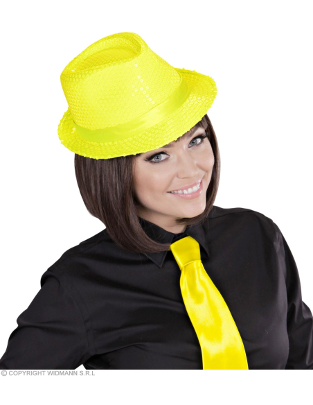 Chapeaux Pailletés Fluo 4 couleurs au choix