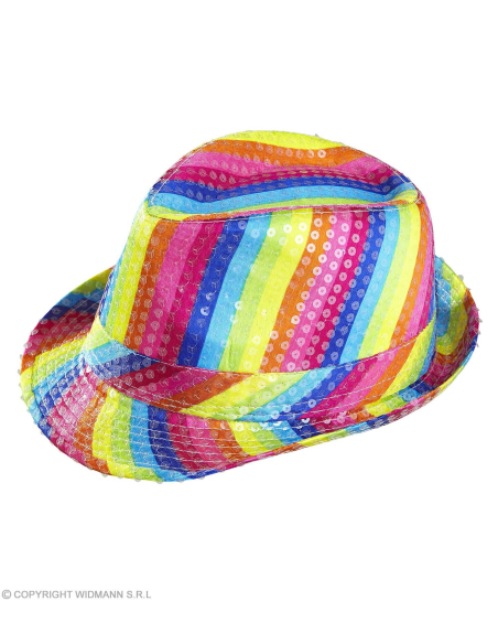 Chapeau Arc-en-ciel - paillettes