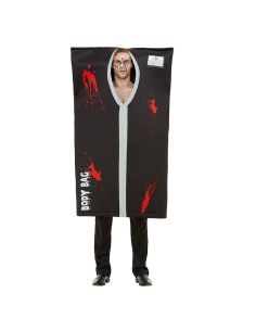 Déguisement Sac Mortuaire noir, taille adulte