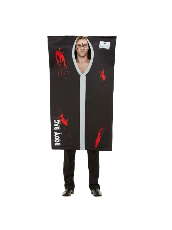 Déguisement Sac Mortuaire noir, taille adulte