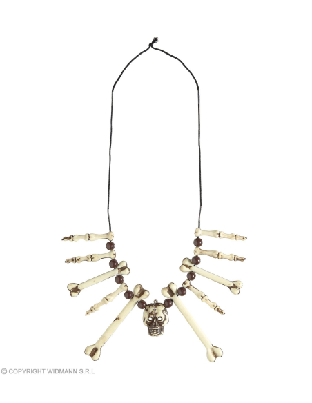 Collier crâne et ossements humain