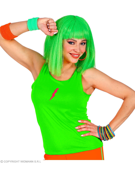 Débardeur femme vert fluo