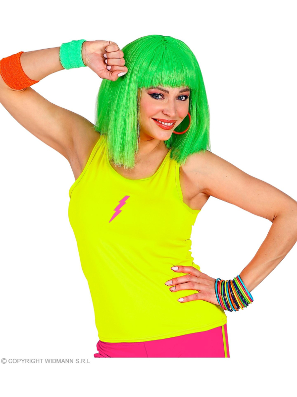 Débardeur femme jaune fluo