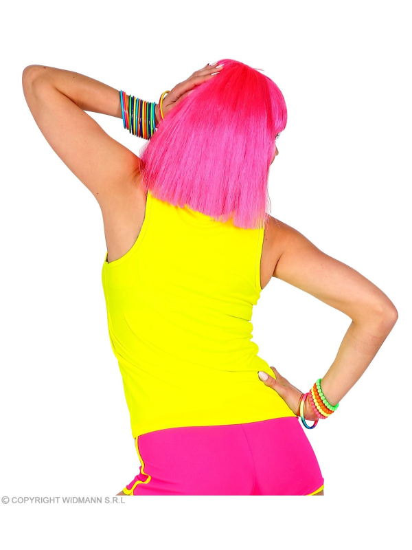 Débardeur femme jaune fluo