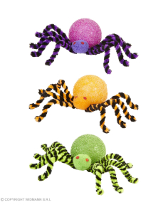 Araignée lumineuse 33 cm - 3 couleurs ass 2