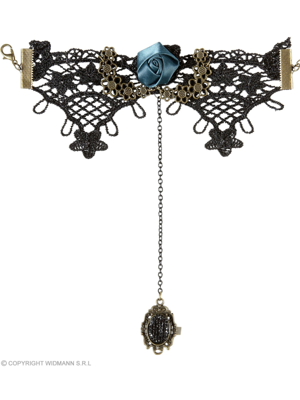 Bracelet et bague gothiques tout en un