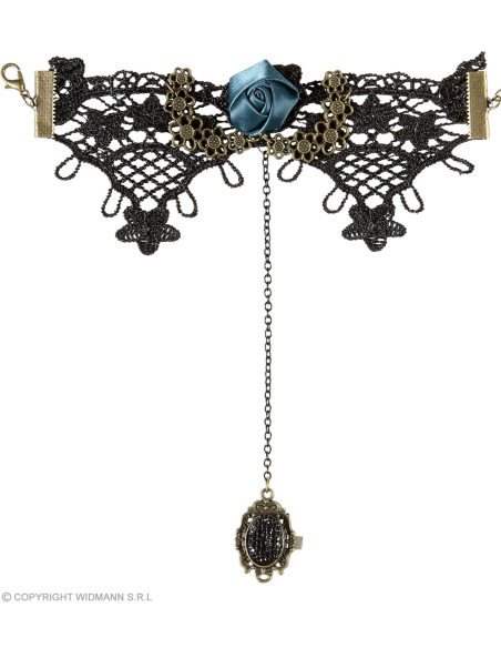 Bracelet et bague gothiques tout en un