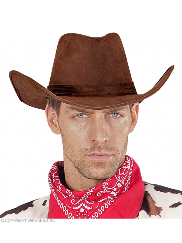 Chapeau de Cowboy, Marron, Simili cuir