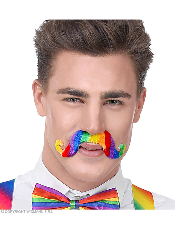 Moustache multicolore