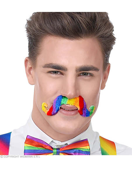 Moustache multicolore