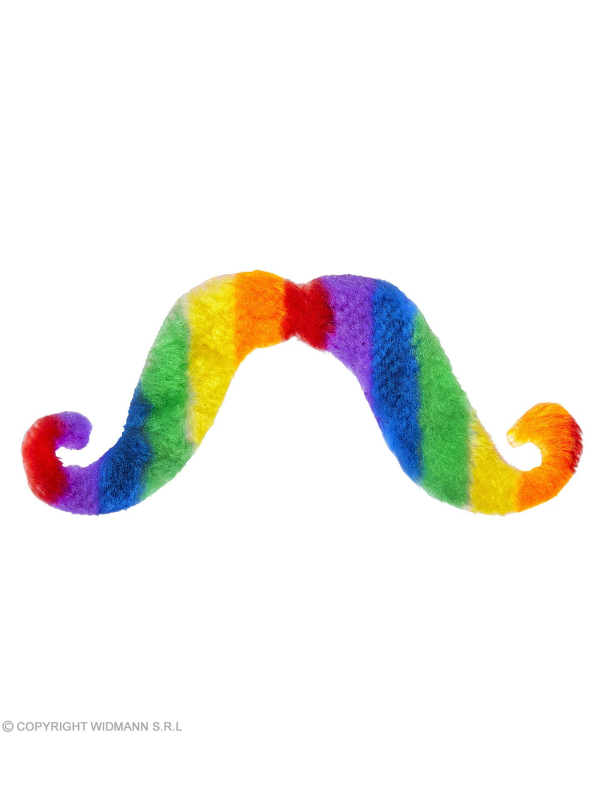 Moustache multicolore