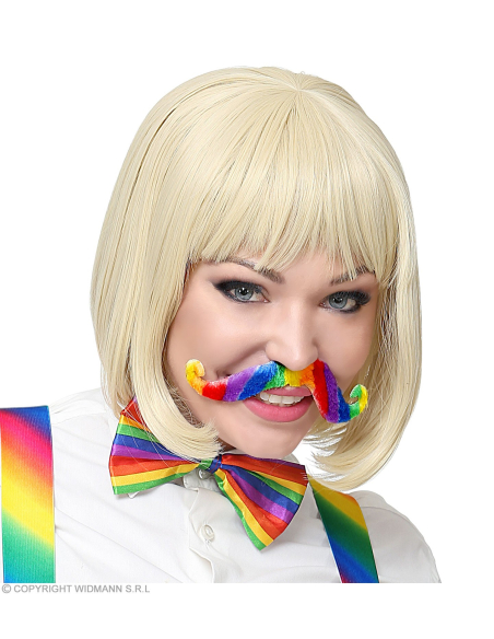 Moustache multicolore