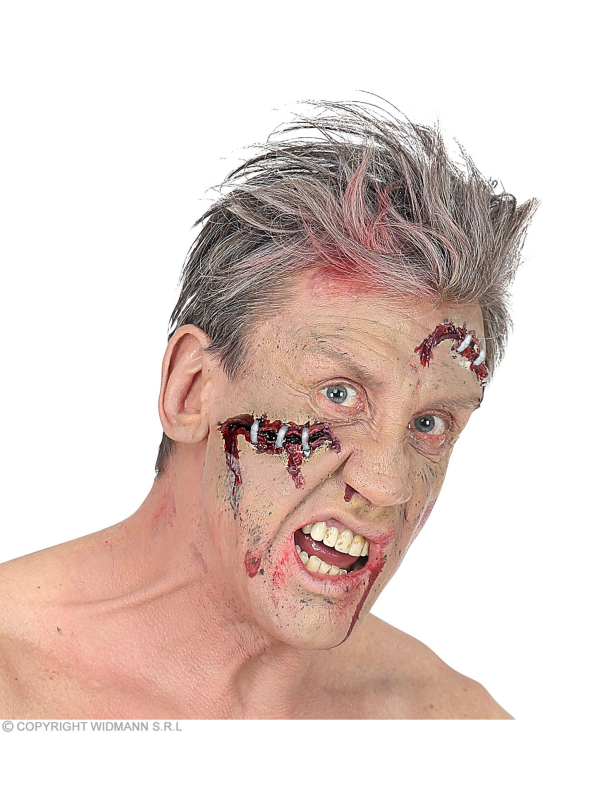 Lot de deux Prothèses en Latex FX - Cicatrices avec agrafes