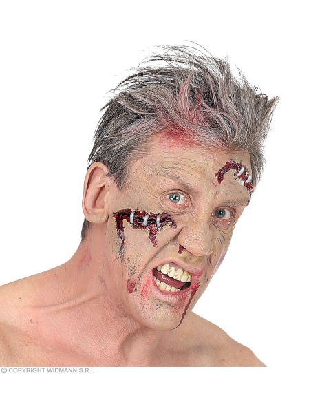 Lot de deux Prothèses en Latex FX - Cicatrices avec agrafes