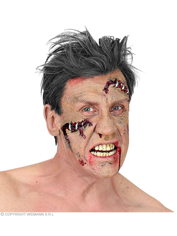 Lot de deux Prothèses en Latex FX - Cicatrices avec agrafes