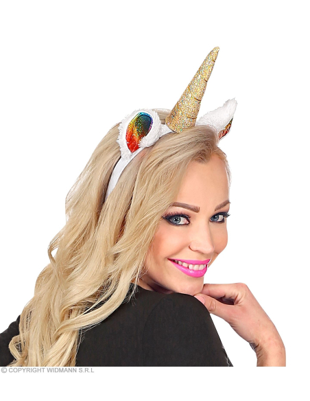 Set Licorne Multicolore Femme (oreilles, queue)