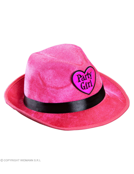 Feutre  Velours  Rose Party Girl