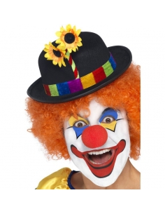 Chapeau de clown avec fleurs