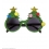 Lunettes Sapin de Noël Vert scintillant