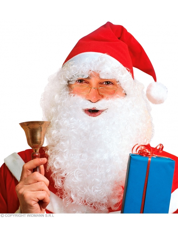 Kit Père Noël (bonnet avec cheveux , barbe et sourcils)