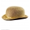 Chapeau Melon doré en Lurex (adulte, mixte)