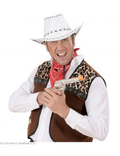 Pistolet de Cowboy Métallique Argent : L'Accessoire Incontournable pour Votre Costume