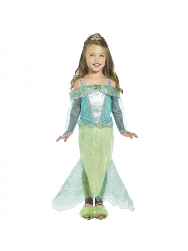 Déguisement Sirène, fille, princesse de la mer (robe à manches longues) | Déguisement Enfant