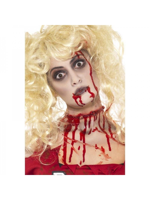 Set maquillage zombie sanglant (maquillage, faux sang, éponge)
