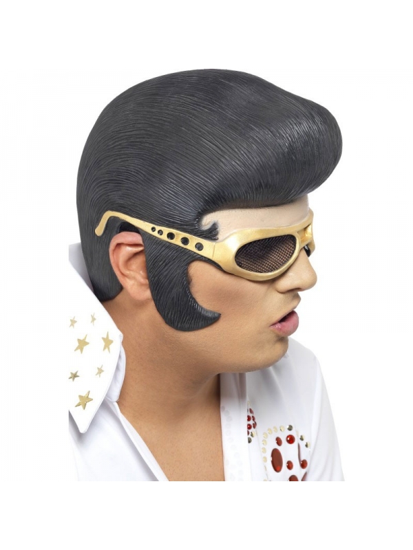 Perruque Elvis avec lunettes | Accessoires