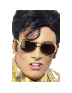 Lunettes Elvis dorées Licence