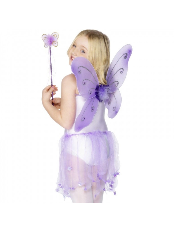 Ailes de papillon enfant violettes | Déguisement Enfant