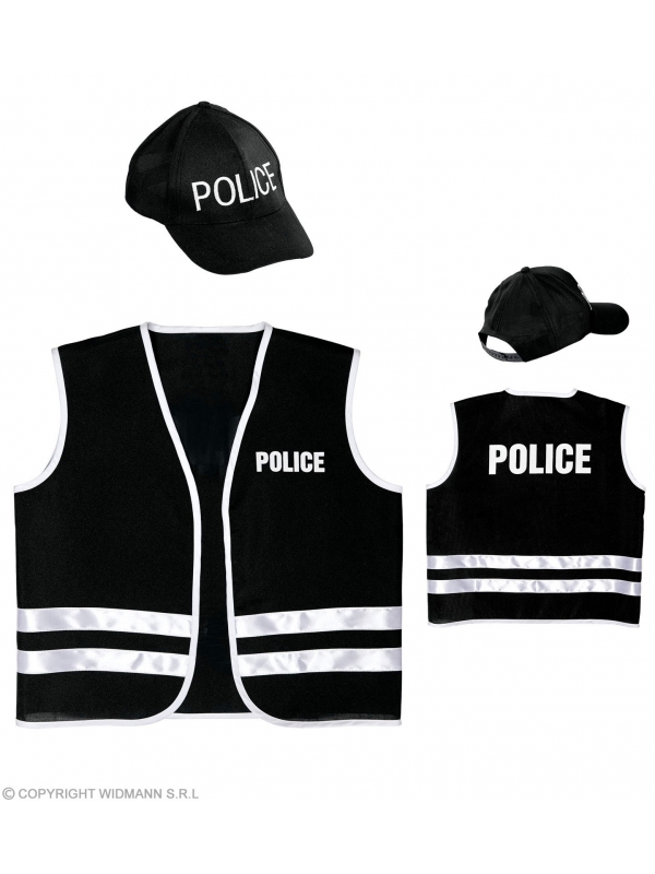 Set pour Officier de Police Enfant (gilet, casquette)