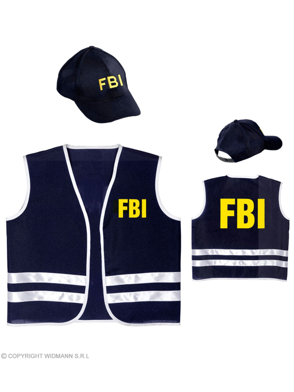 Set Agent du FBI  Enfant (gilet, casquette)