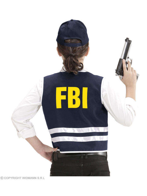 Set Agent du FBI  Enfant (gilet, casquette)