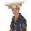 Chapeau de Paille Hawaïen avec Fleurs – Accessoire Plage & Soirée Tropicale
