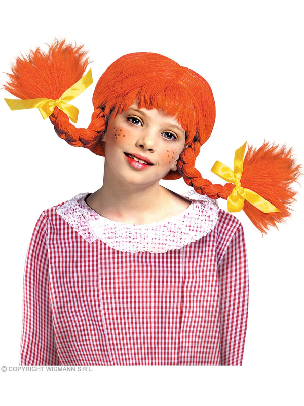 Perruque Fifi rousse avec tresses pliables (fille)