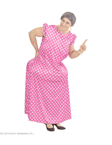Déguisement Mamie Homme (combinaison forte femme, robe)