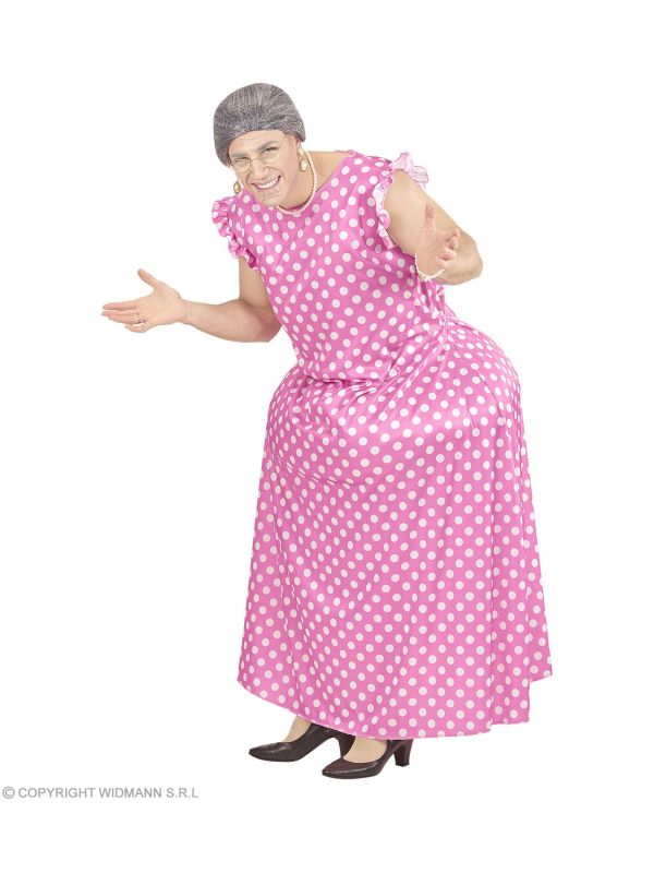 Déguisement Mamie Homme (combinaison forte femme, robe)
