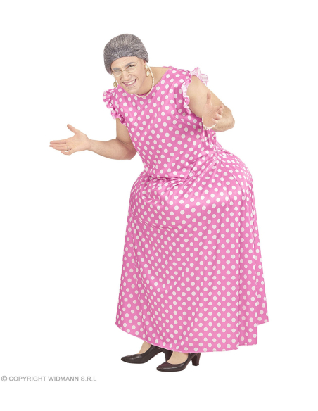 Déguisement Mamie Homme (combinaison forte femme, robe)