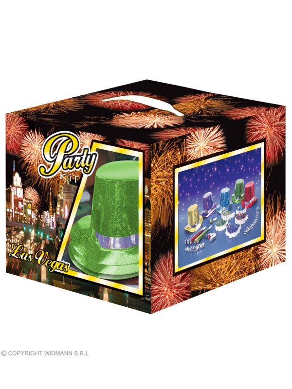 Kit de fête multicolore, holographique pour 10 personnes